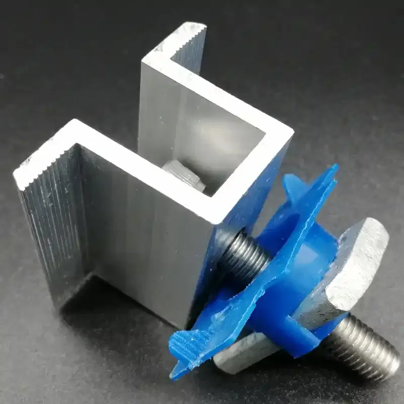 Zacisk środkowy z aluminium PV